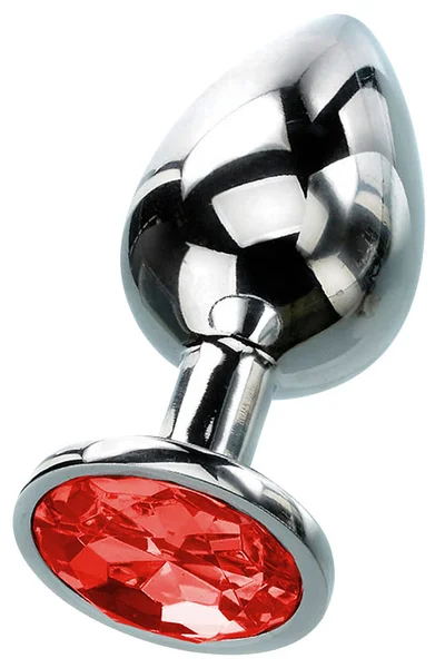 Curious Candy January - 2.7" Garnet Birthstone Butt Plug with Jewel — image 4 of 6