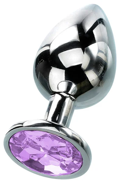 Curious Candy February - 2.7" Amethyst Birthstone Butt Plug with Jewel — image 4 of 6