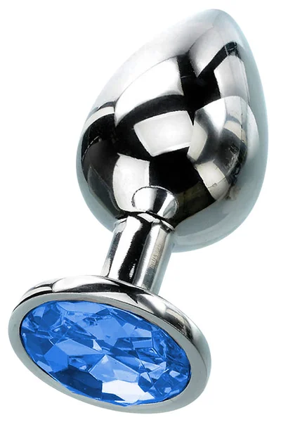 Curious Candy September - 2.7" Sapphire Birthstone Butt Plug with Jewel — image 4 of 6