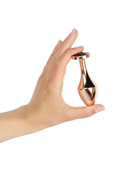 Rosy Gold Nouveau - 3.7" Metal Butt Plug — image 9 of 10