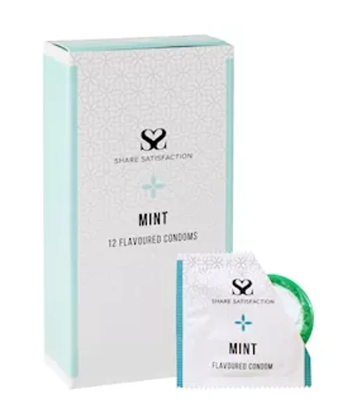 Share Satisfaction Mint Flavoured Condoms - 12 Pack - Mint — image 8 of 14