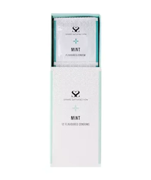 Share Satisfaction Mint Flavoured Condoms - 12 Pack - Mint — image 10 of 14