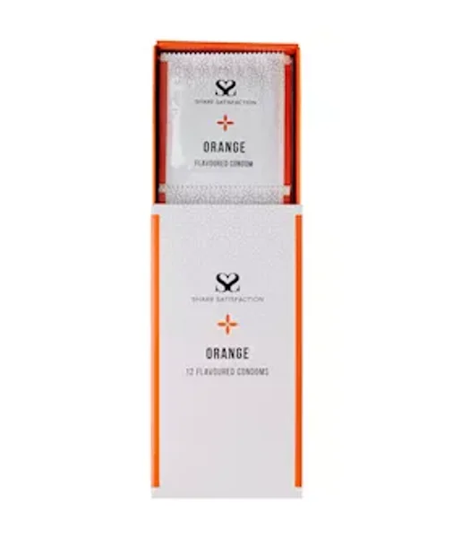 Share Satisfaction Orange Flavoured Condom - 12 Pack - Orange — image 10 of 14