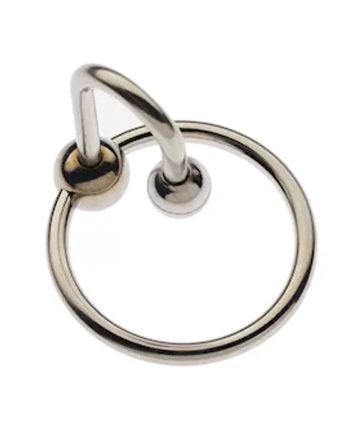 Kink Stainless Steel Ball End Head Ring - 28mm - Silver - 28mm — image 3 of 3