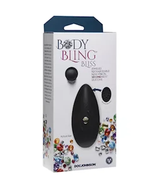 Body Bling Bliss Rechargeable Mini Vibe - Silver - 3.5 Inch — image 8 of 8