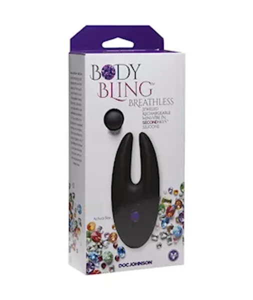 Body Bling Breathless Rechargeable Mini Vibe - Purple -  4 Inch — image 4 of 4