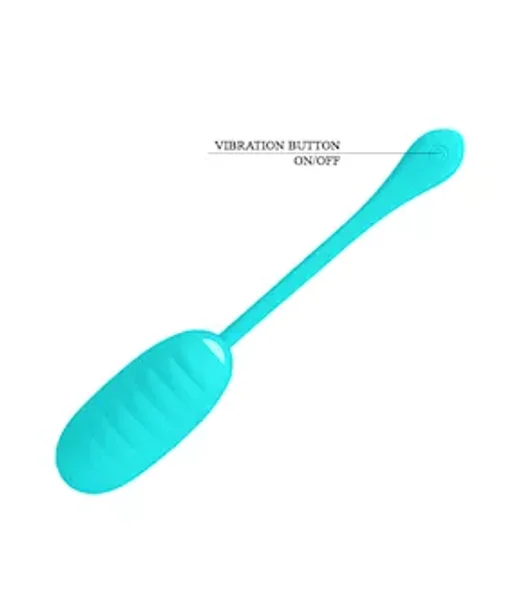 Kirk Liquid Silicone Remote Egg Vibrator - 7.7 Inch - Turquoise - 7.7 Inch — image 16 of 18
