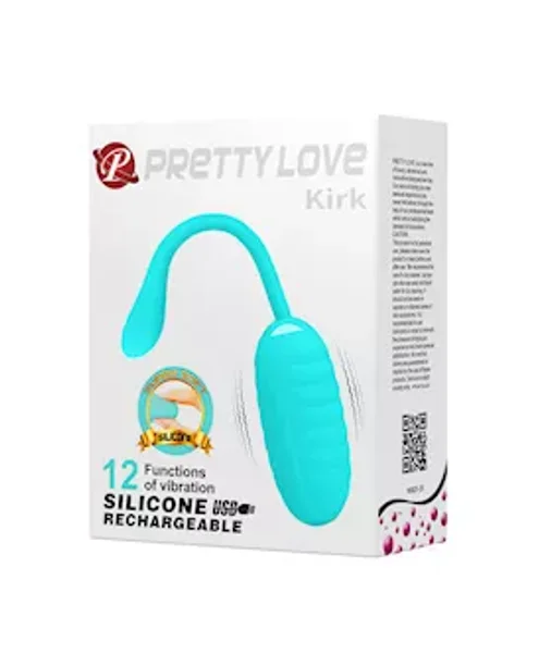 Kirk Liquid Silicone Remote Egg Vibrator - 7.7 Inch - Turquoise - 7.7 Inch — image 11 of 18