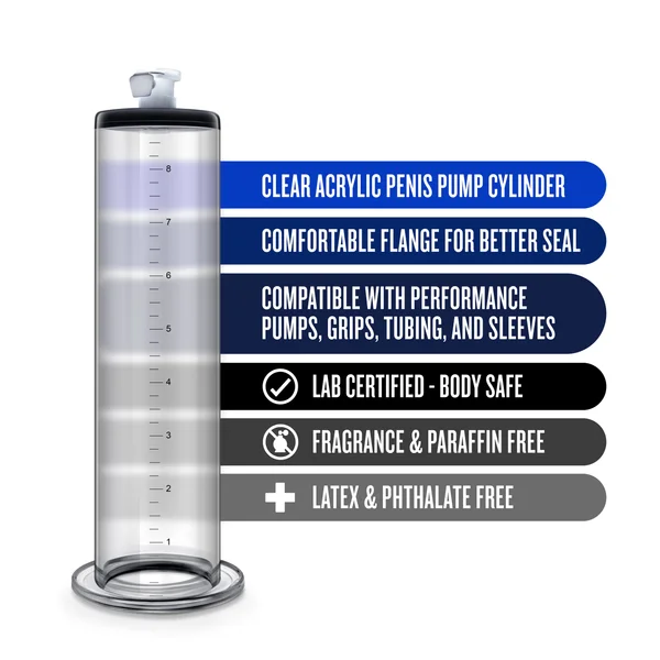 Performance - 9 Inch X 1.75 Inch Penis Pump  Cylinder – Clear — image 14 of 14