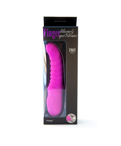 Finger rechargeable G-spot vibrator