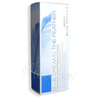 Silicone Blue Feather Couples Pleasure Enhancer