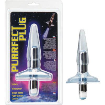 Unisex Purrfect Vibrating Butt Plug