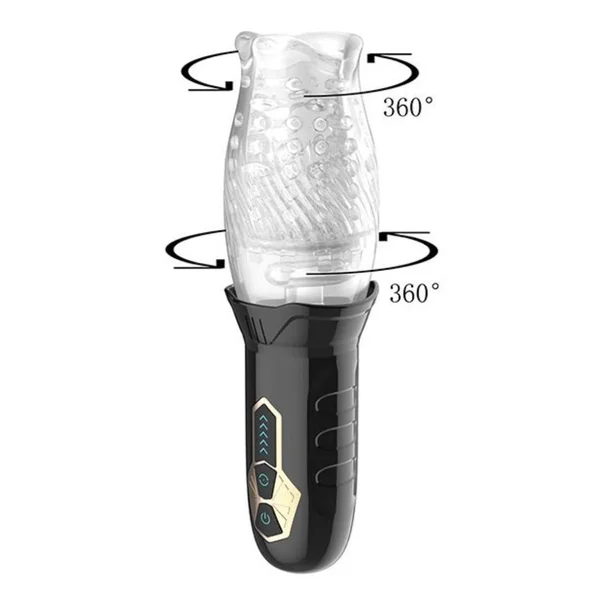 Cyclone Blowjob Rechargeable Rotating Vibrating Oral Sex Penis Masturbator — image 17 of 21
