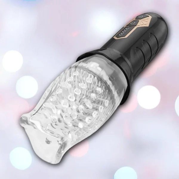 Cyclone Blowjob Rechargeable Rotating Vibrating Oral Sex Penis Masturbator — image 16 of 21