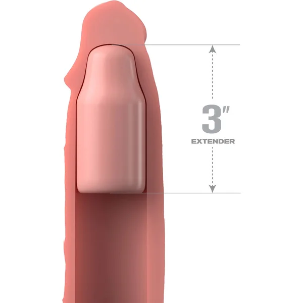 Fantasy X-tensions Elite Silicone 9" Penis Extension With 3" Removable Extender  - Vanilla — image 11 of 12