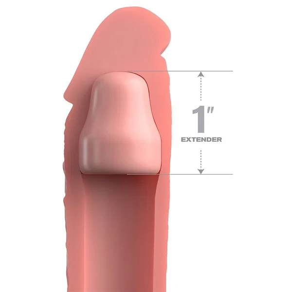 7 Inch Realistic X-Tension Silicone Penis Sleeve Light — image 3 of 4