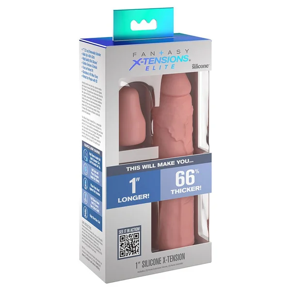 7 Inch Realistic X-Tension Silicone Penis Sleeve Light — image 4 of 4