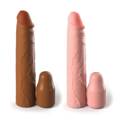 8 Inch Realistic X Tension Silicone Penis Sleeve