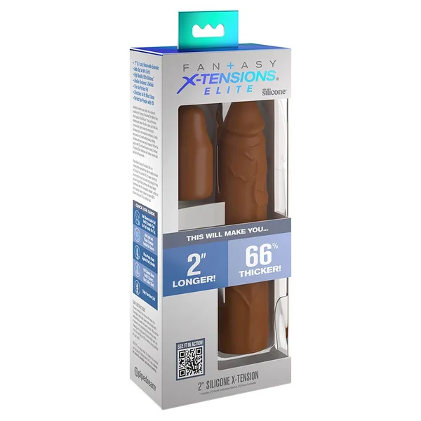 8 Inch Realistic X-Tension Silicone Penis Sleeve — image 9 of 9