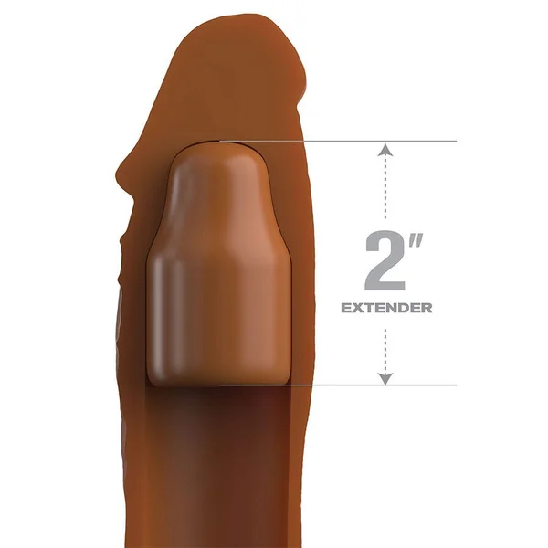 8 Inch Realistic X-Tension Silicone Penis Sleeve — image 4 of 9