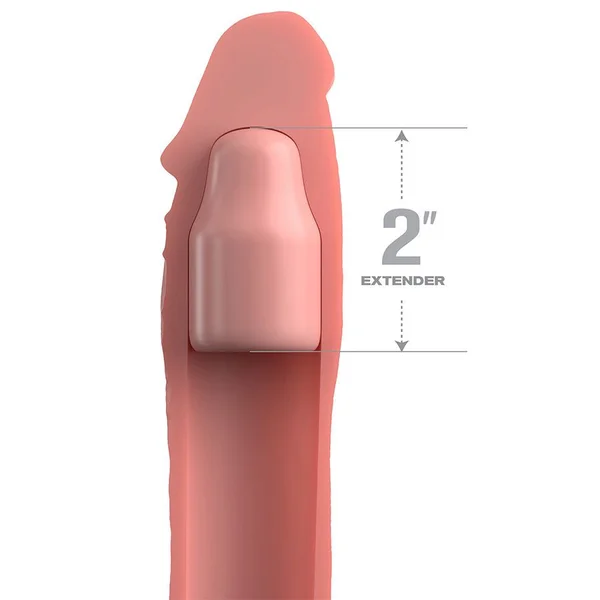 8 Inch Realistic X-Tension Silicone Penis Sleeve — image 5 of 9