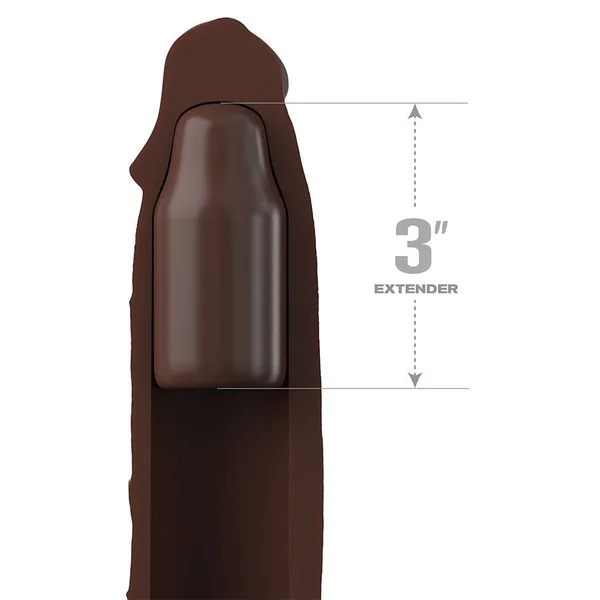 9 Inch Realistic X-Tension Silicone Penis Sleeve — image 7 of 9