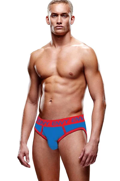 Baci Solid Jock - Contrasting Jockstrap in Blue and Red — image 4 of 5
