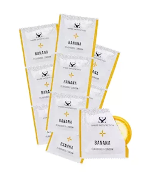 Share Satisfaction Banana Flavoured Condoms - 100 Bulk Pack - Banana — image 4 of 6