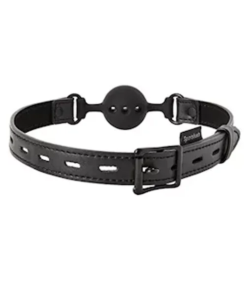 Saffron Breathable Ball Gag - Black — image 5 of 6