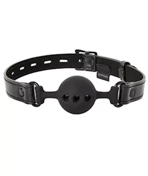 Saffron Breathable Ball Gag - Black — image 4 of 6
