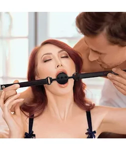 Saffron Breathable Ball Gag - Black — image 6 of 6