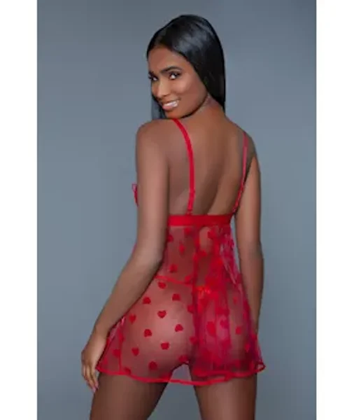Valentine Babydoll - Red - M — image 3 of 3