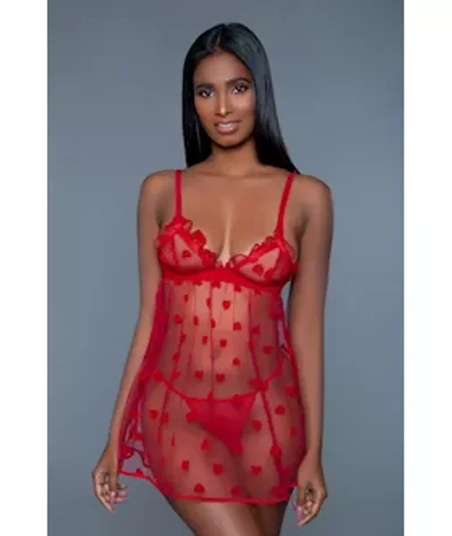 Valentine Babydoll - Red - M — image 2 of 3