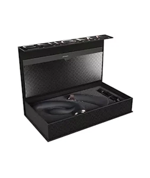 Fuzion Enigma Rabbit Vibrator - Black / Gold - 11.5 Inch — image 12 of 12