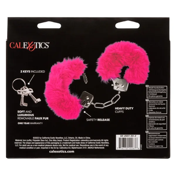 Ultra Fluffy Furry Cuffs - Pink — image 25 of 25