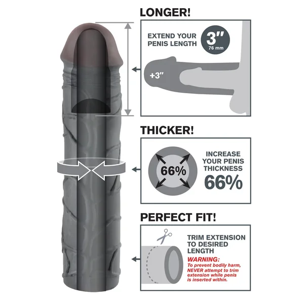Fantasy X-Tension Mega 3-Inch Extension - Black — image 16 of 16