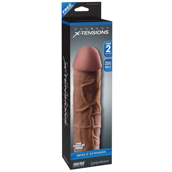 Fantasy X-Tension Mega 2-Inch Extension - Brown — image 6 of 6