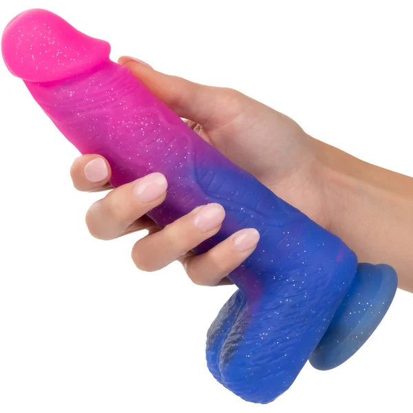 Naughty Bits Ombré Hombre XL Silicone Vibrating Suction Cup 8.5" Dildo by CalExotics — image 23 of 25