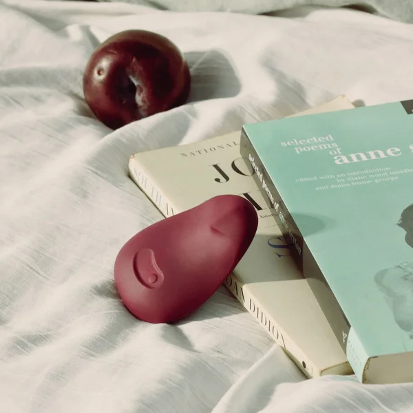 POM Silicone Rechargeable Flexible Waterproof Vibrator by Dame - Plum — image 19 of 20