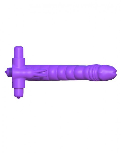 Fantasy C-ringz Silicone Double Penetrator Rabbit - Purple