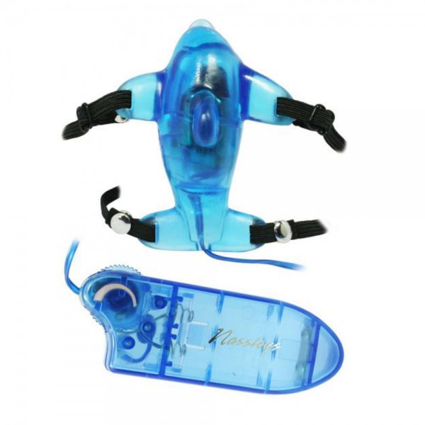 Beautiful Blue Dolphin Hands-Free Clitoral Vibe — image 7 of 7