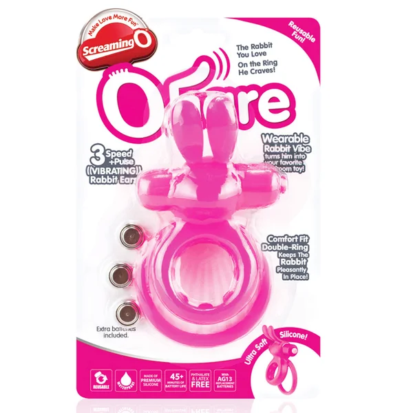 Screaming O OHare Vibrating Cock Ring Pink — image 5 of 5