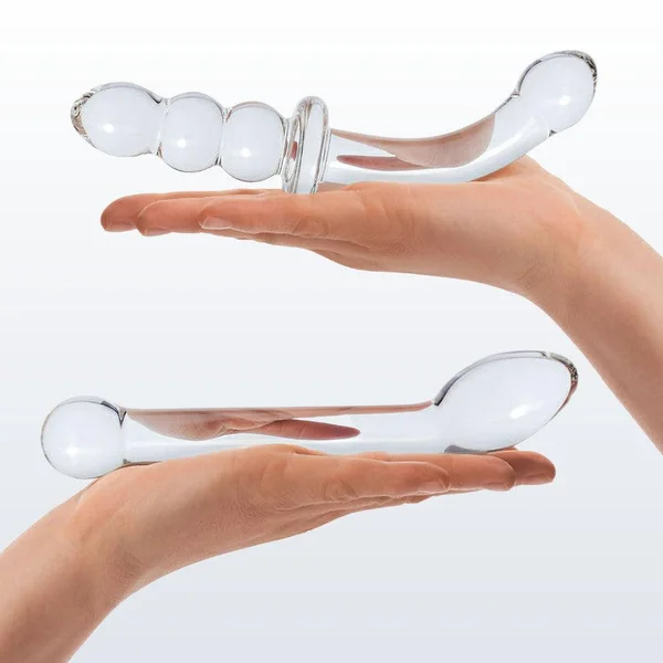 Gläs G-Spot Pleasure Glass Dildo and Butt Plug Set — image 6 of 6