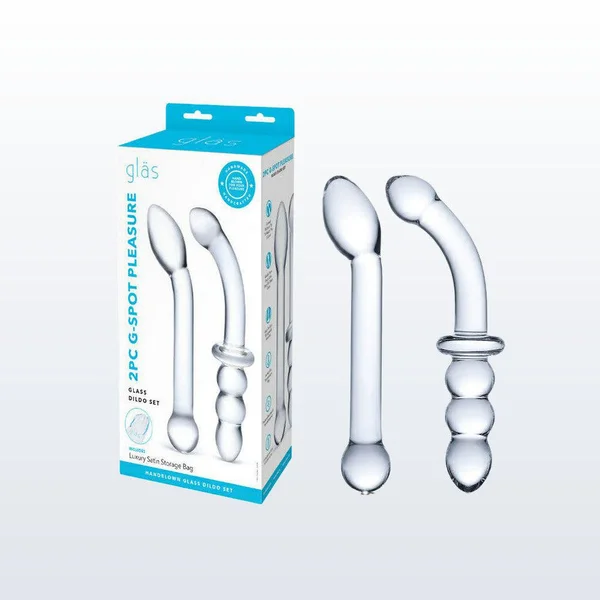 Gläs G-Spot Pleasure Glass Dildo and Butt Plug Set — image 5 of 6