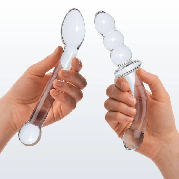 Gläs G-Spot Pleasure Glass Dildo and Butt Plug Set — image 4 of 6