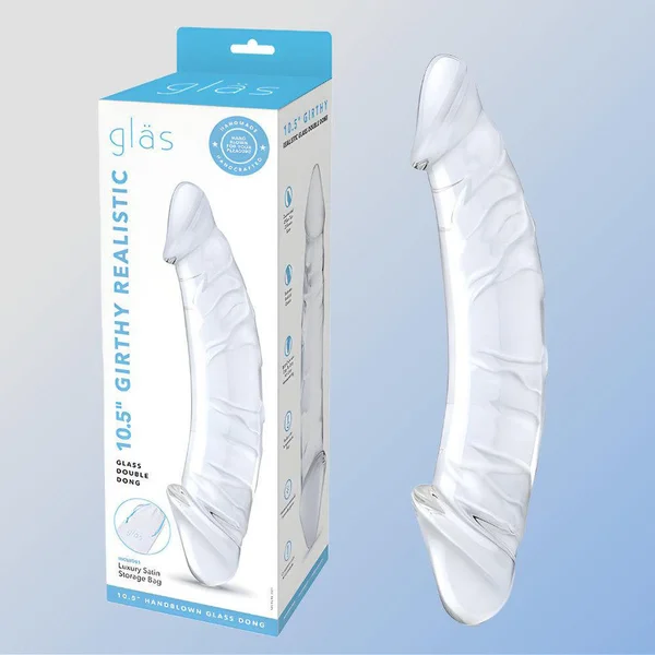 Gläs 12" Double Ended Glass Dildo with Anal Beads — image 19 of 23