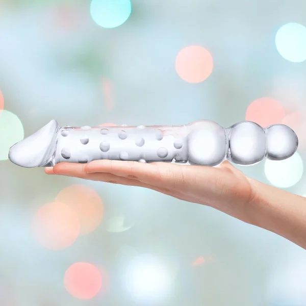 Gläs 12" Double Ended Glass Dildo with Anal Beads — image 22 of 23