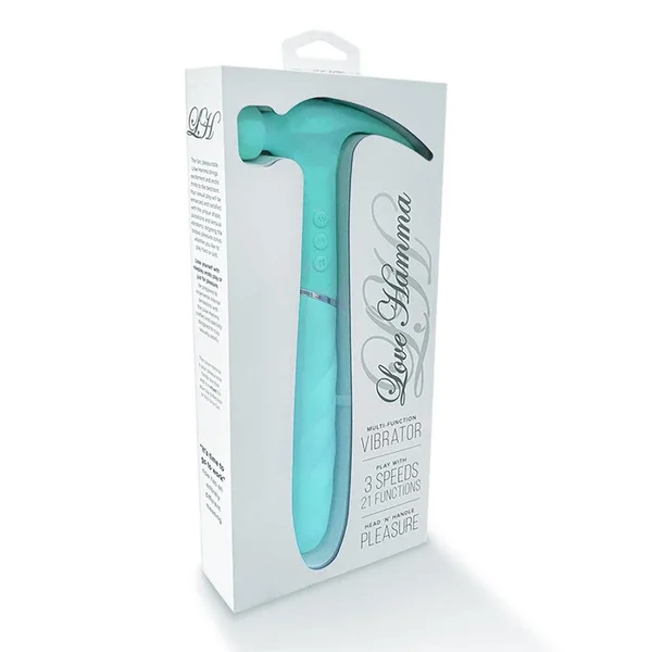 Love Hamma Thrusting Multi-Function Vibrator - Aqua — image 3 of 4