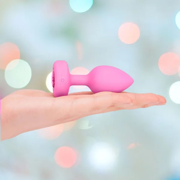 B-Vibe Vibrating Heart Plug Small/Medium - Pink Topaz — image 23 of 23