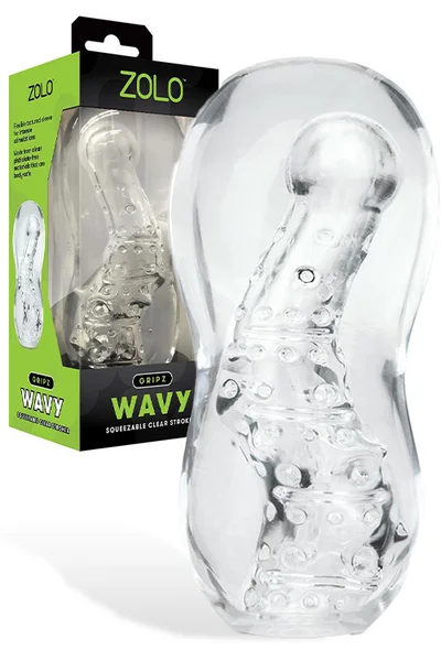 ZOLO Gripz Wavy - 6" Textured Masturbator Sleeve — image 3 of 4